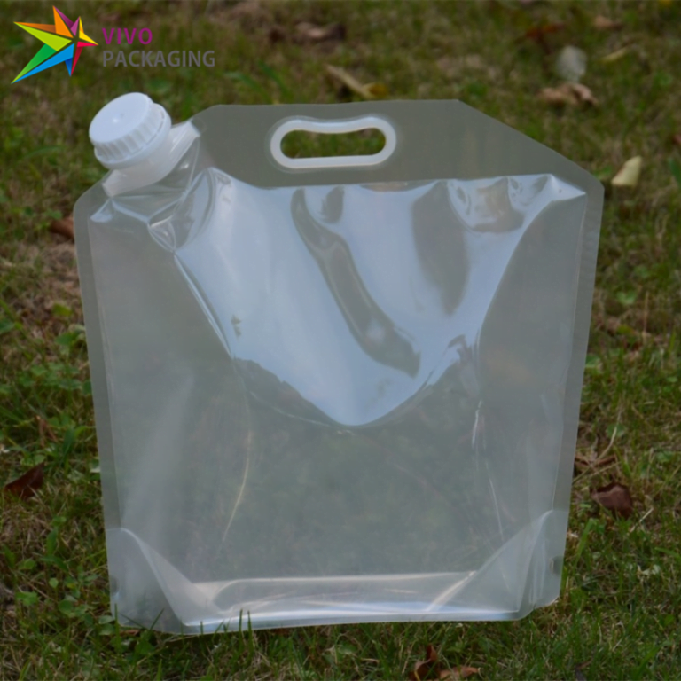 5L All Clear Stand Up Spout Pouch, Liquid Packaging Pouch (100 pcs ...