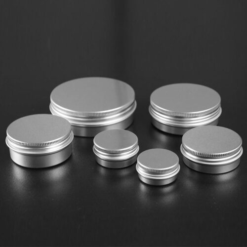 10g Aluminium Tin Jar and Screw Cap, Small Tin Box (100 pcs) (D35xH17mm)