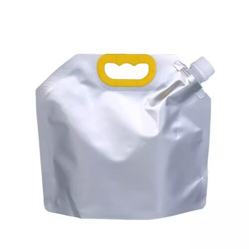 10L Aluminium Silver Foil Stand Up Spout Pouch, Liquid Packaging Pouch (100 pcs)