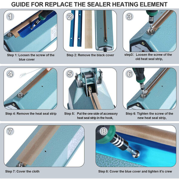 200mm Heat Sealer Replacement Kit (10 units) – Free Shipping