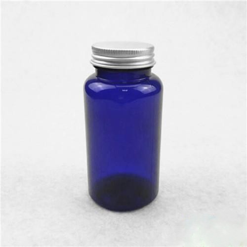 150ml Cobalt Blue PET Tall Packer Bottle, 38mm Neck, Food-Grade, BPA-Free, Ideal for Vitamin, Supplement, and Pill Storage