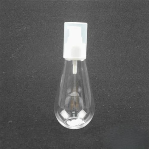 150ml PET Plastic Bulb Bottle with Pump Dispenser – Refillable Lotion Container, Sleek Bulb Design, Durable and Lightweight