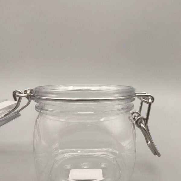 200g/200ml Clear PET Jar with Airtight Seal – Square Design for Honey, Face Masks, Snacks, and More