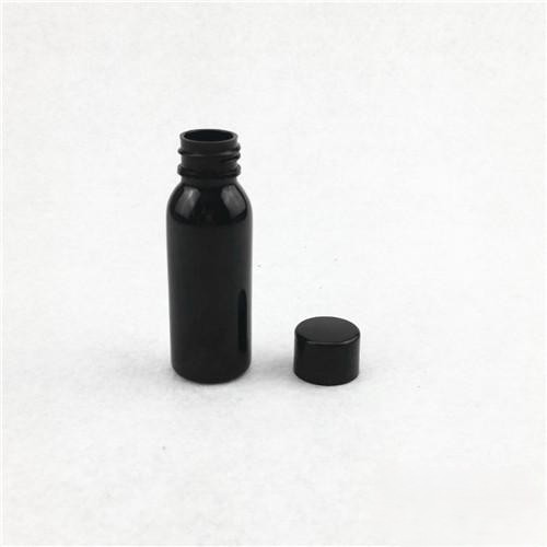 30ml Black PET Tall Boston Round Bottle – Durable, Lightweight, and Reusable.