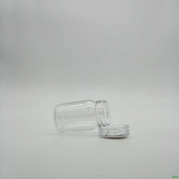 70ml Clear PET Plastic Pill Bottle – Liquid Medicine Storage Container with Secure Screw Cap, Travel-Friendly and Durable