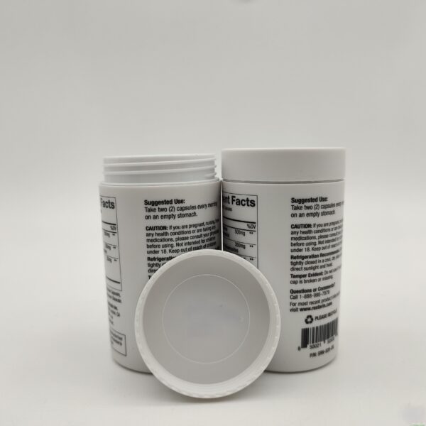 100ml Double-Layer HDPE Plastic Vitamin Bottle – High Quality Wide Mouth Medicine & Pill Container