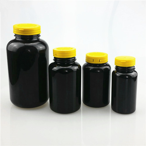 Dark Amber Plastic Capsule Bottles – 150ml, 250ml Empty Pharmaceutical Grade Containers for Pills, Tablets, and Capsules